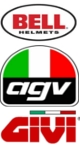 Bell �s AGV buk�sisakok, GIVI kieg�sz�t�k